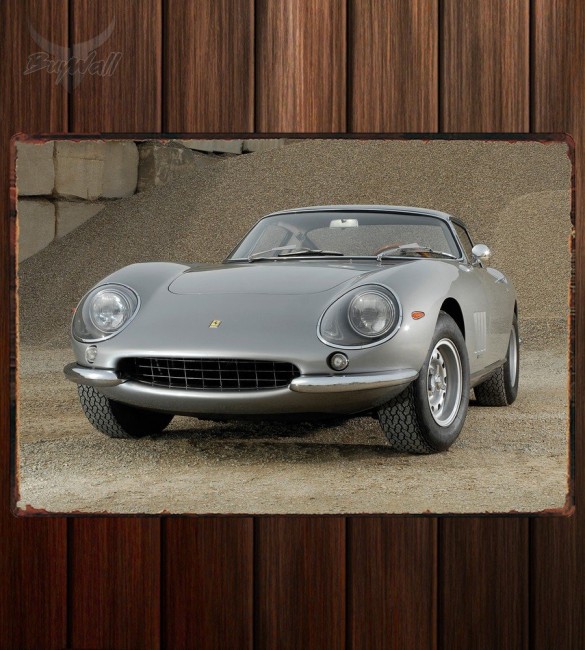 Металлическая табличка Ferrari 275 GTB-6C Scaglietti Longnose Металлическая табличка Ferrari 275 GTB-6C Scaglietti Longnose